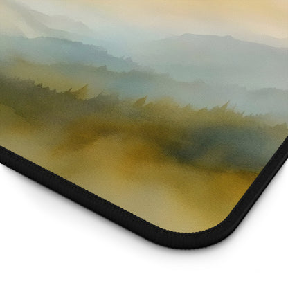 Soft Sunrise Misty Mountain Desk Mat — alternate desk mat product image 6