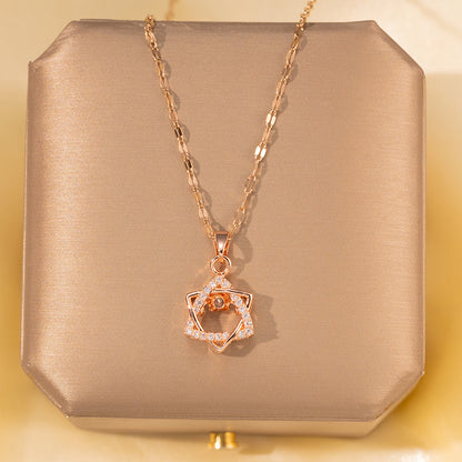Minimalist Titanium Steel Clavicle Necklace – product view 43