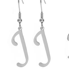 Personalized Initial Letter Earrings – product view 40