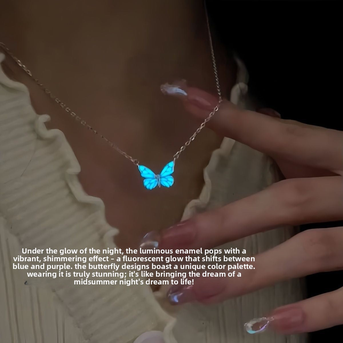 Luminous Butterfly Jewelry Set – product view 6