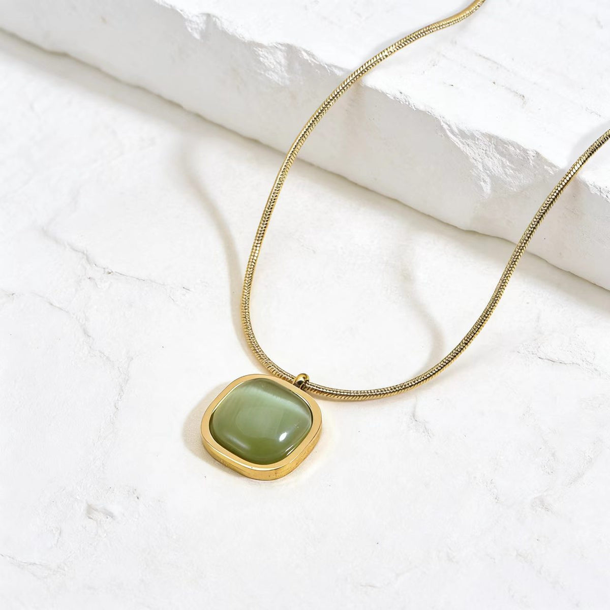 Square Pendant Necklace – product view 3