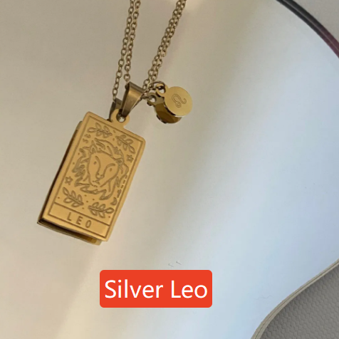 Zodiac Titanium Steel Clavicle Necklace – product view 24