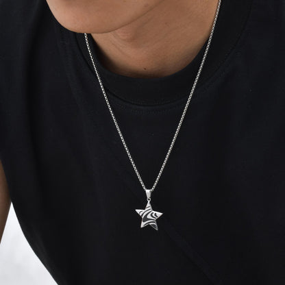 Wavy Star Pendant Necklace – product view 11