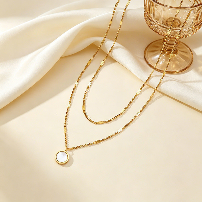 Round Stainless Steel Chain Clavicle Chain – product view 1