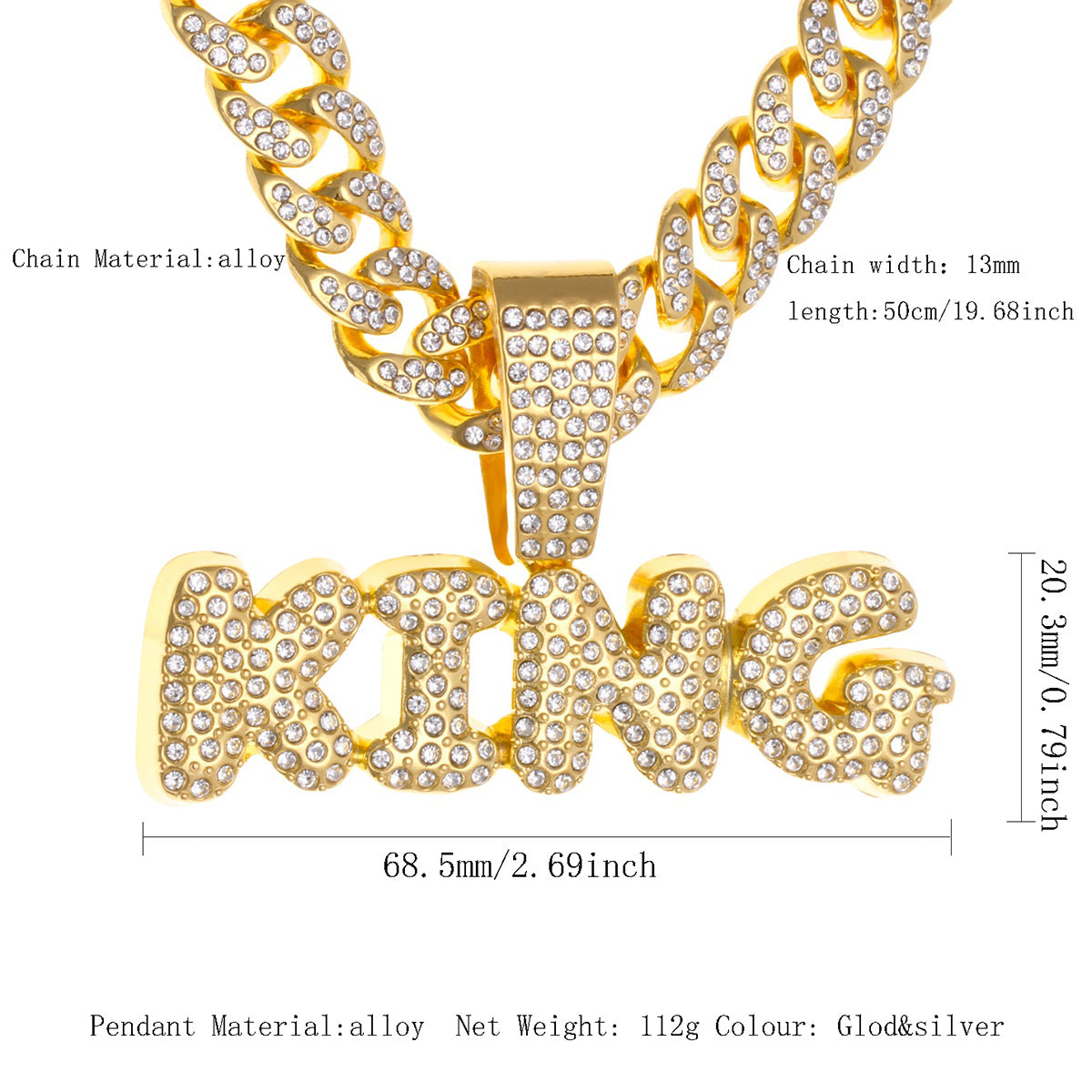 Cuban Chain Necklace Pendant – product view 56