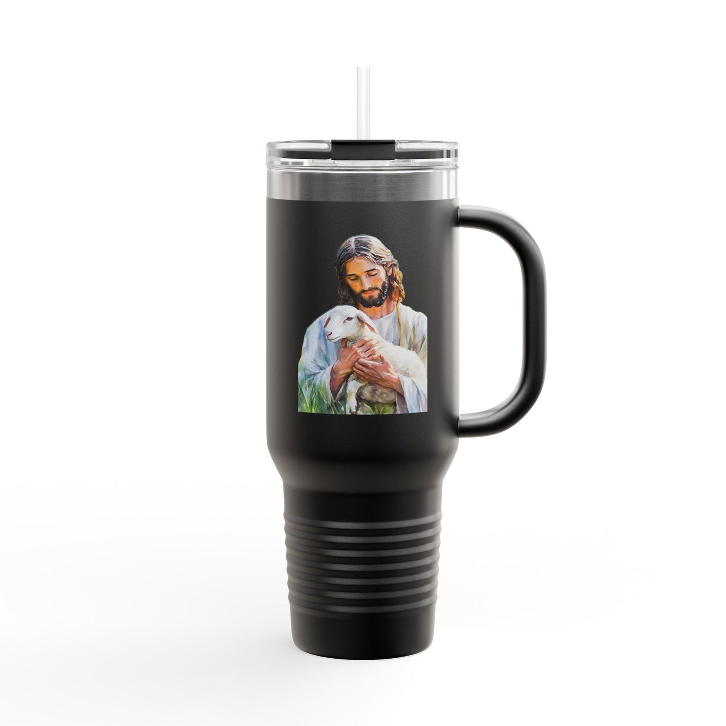 Jesus Holding Lamb travel mug | 40oz insulated tumbler