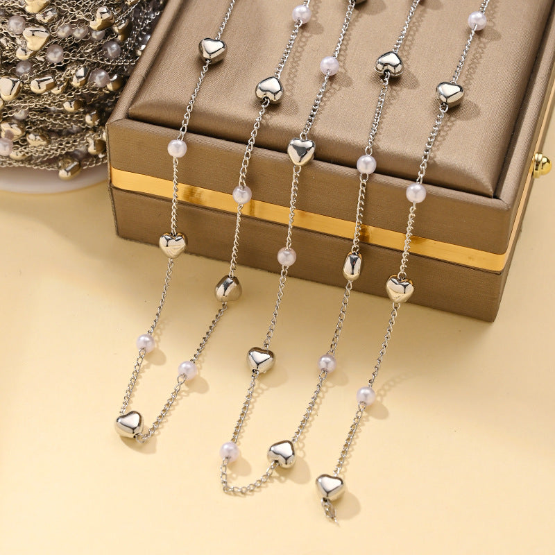 Imitation Pearl Chain Necklace – product view 29