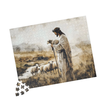Jesus Shepherd and Sheep Christian Puzzle — alternate puzzle product image 12