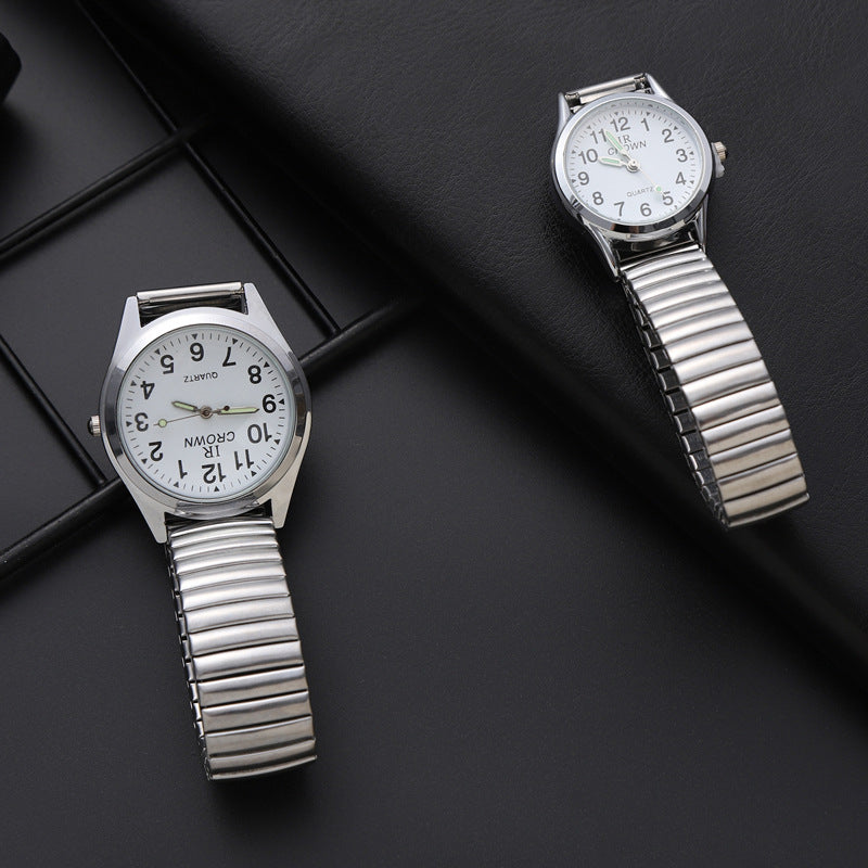 Elastic Band Digital Quartz Watch for Elderly – product view 4