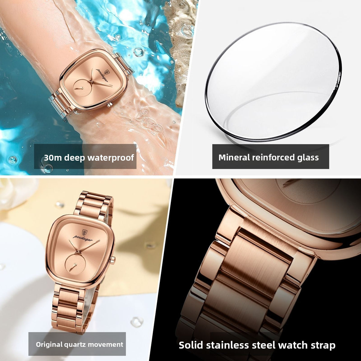 Women's Oval Quartz Watch – product view 2