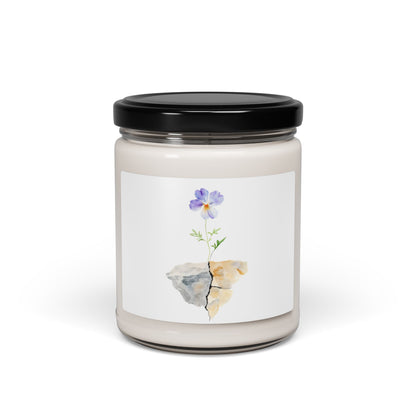 Violet Pansy Watercolor Candle — alternate candle product image 4