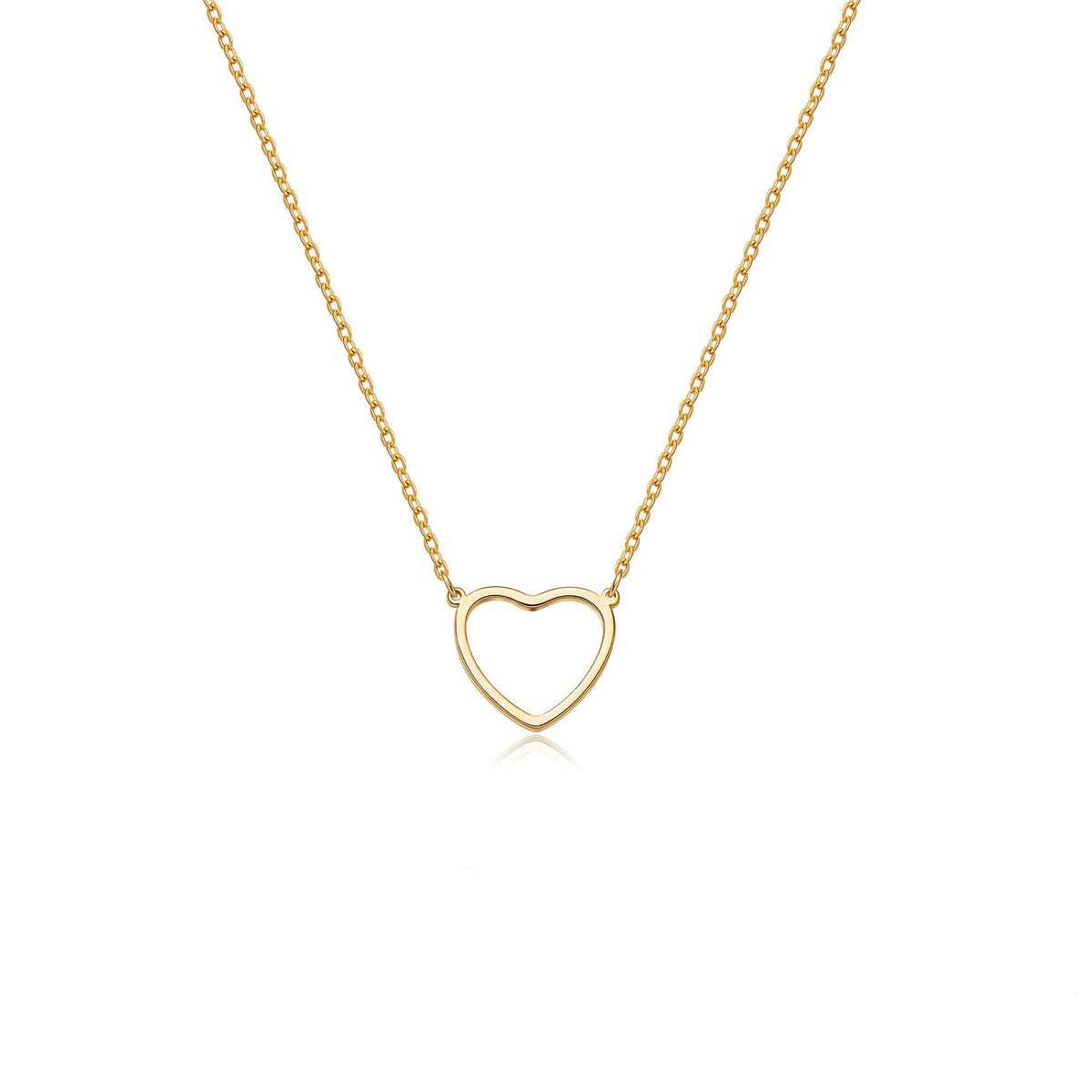 Stainless Steel Heart Pendant Necklace – product view 7