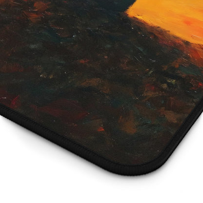 Sunset Meditation Silhouette Desk Mat — alternate desk mat product image 6