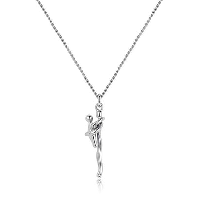 Mother & Child Embrace Pendant Necklace – product view 2