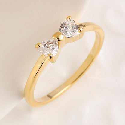 Women's Crystal Heart Ring – product view 4