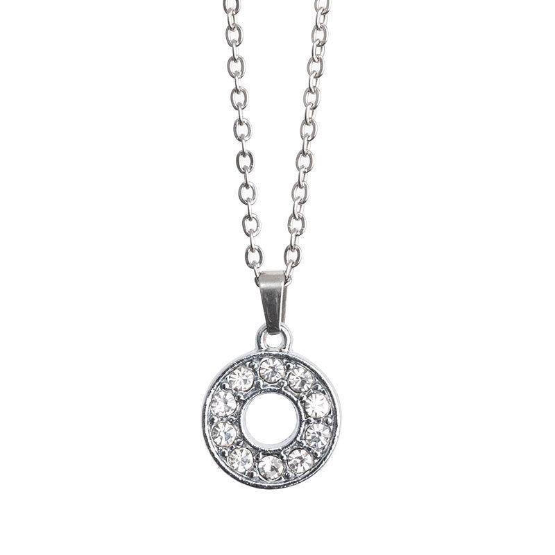 Crystal-Accent Initial Pendant Necklace – product view 5