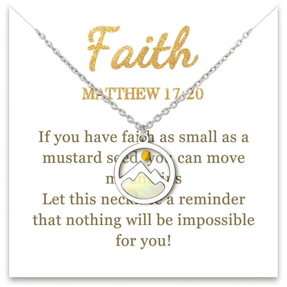 Oval Inspirational Necklace – product view 18