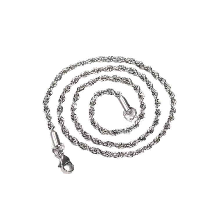 Stainless Steel Twist Chain Necklace – product view 5