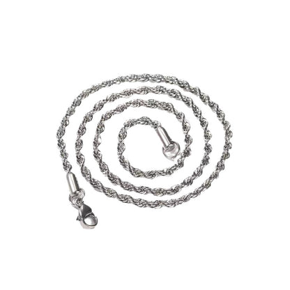 Stainless Steel Twist Chain Necklace – product view 5