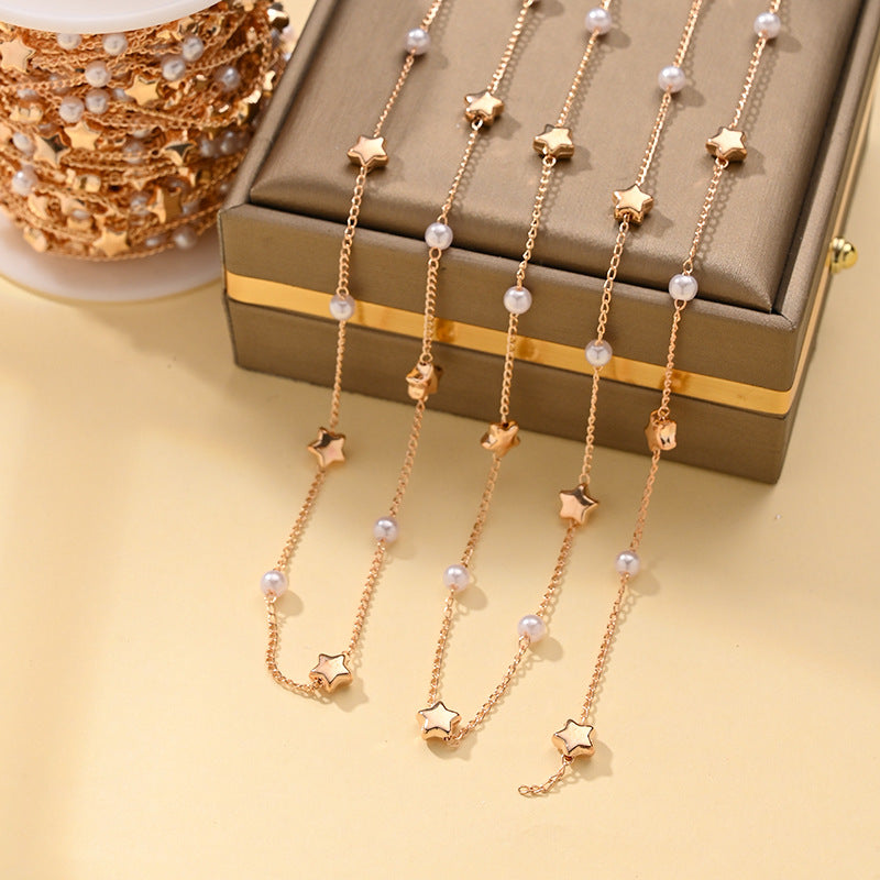 Imitation Pearl Chain Necklace – product view 26