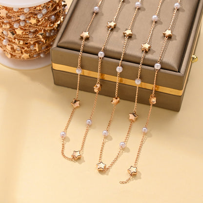 Imitation Pearl Chain Necklace – product view 26