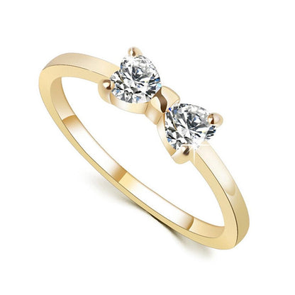 Women's Crystal Heart Ring – product view 5