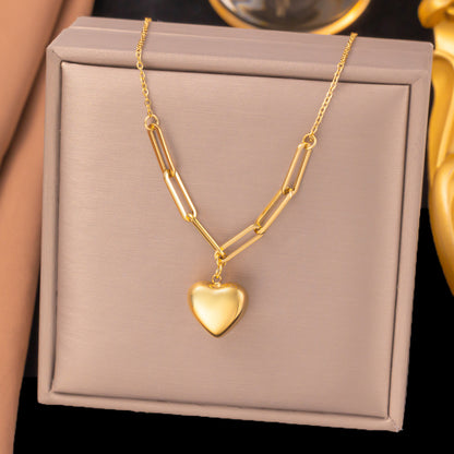 Women's Titanium Steel Heart Necklace – product view 70
