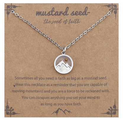 Oval Inspirational Necklace – product view 11