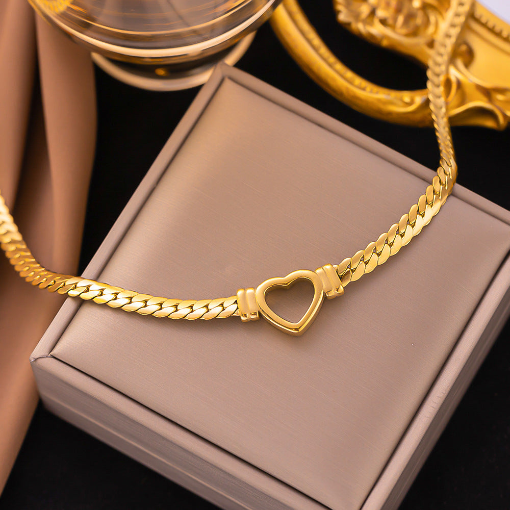 Women's Titanium Steel Heart Necklace – product view 39
