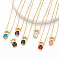 Hanging Pendant Necklace with Hearts