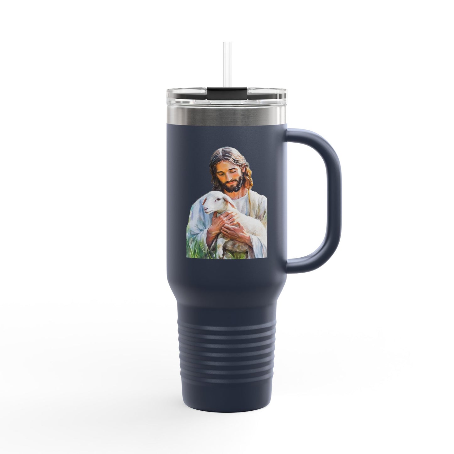 Jesus Holding Lamb travel mug | 40oz insulated tumbler