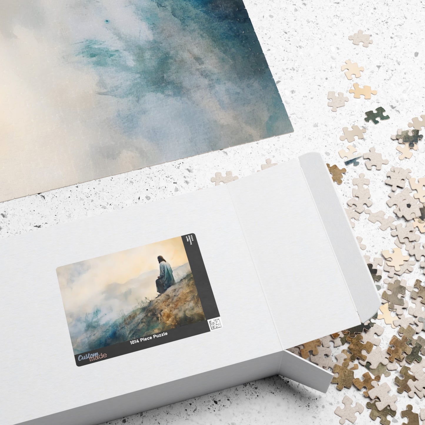 Jesus Walking on Water Puzzle | Christian Faith Scene, Religious Jigsaw