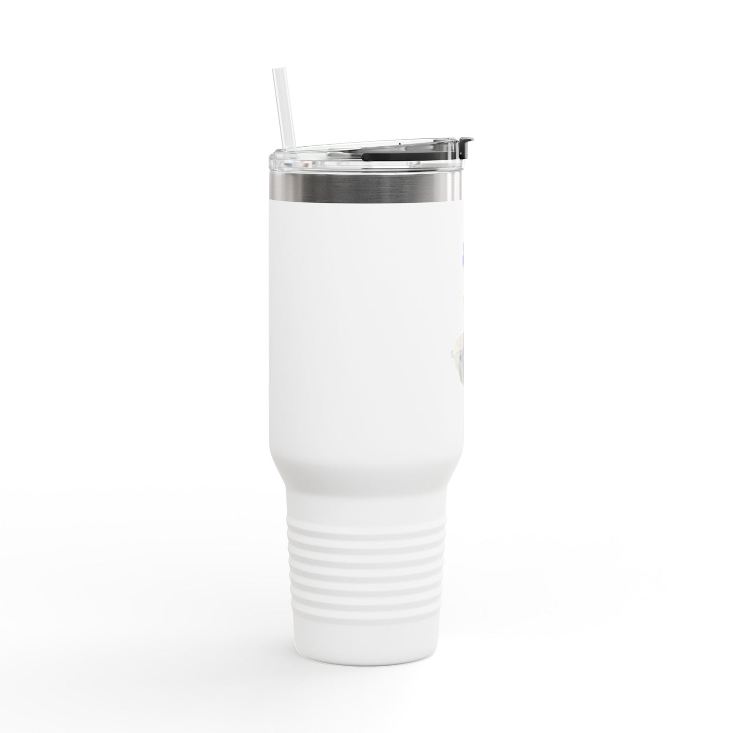 Broken Pot with Purple Pansy 40oz Travel Mug | Insulated Tumbler