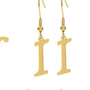 Personalized Initial Letter Earrings – product view 13