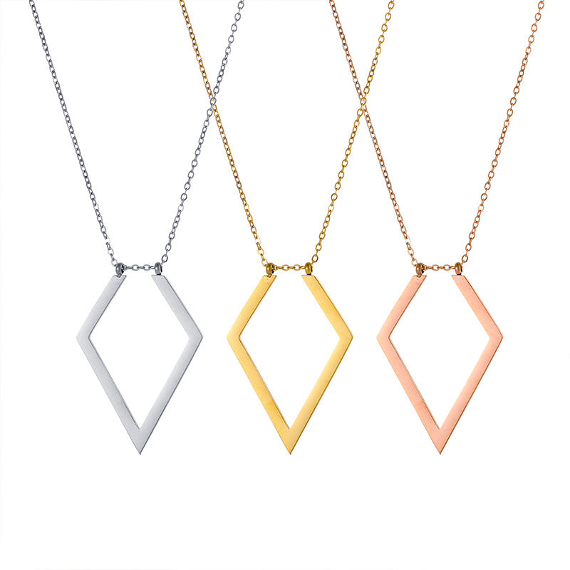 Titanium Steel Ring-Holder Necklace – product view 2
