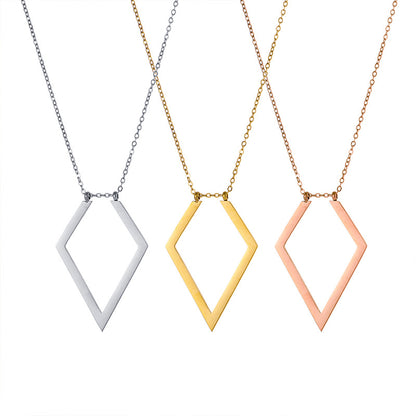 Titanium Steel Ring-Holder Necklace – product view 2