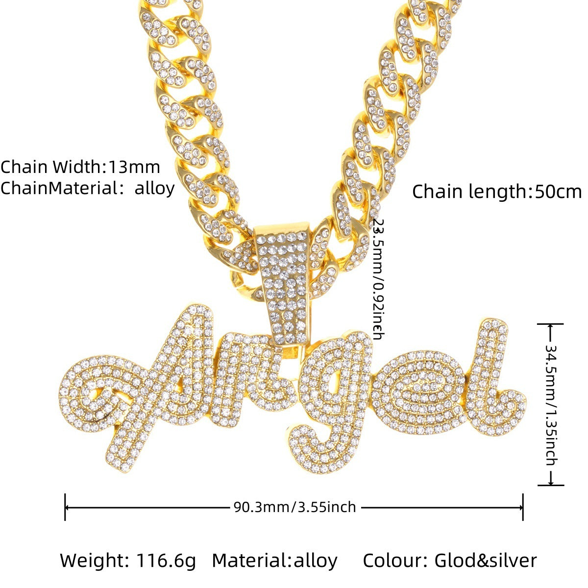 Cuban Chain Necklace Pendant – product view 20