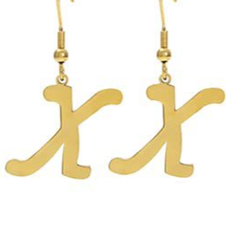 Personalized Initial Letter Earrings – product view 28