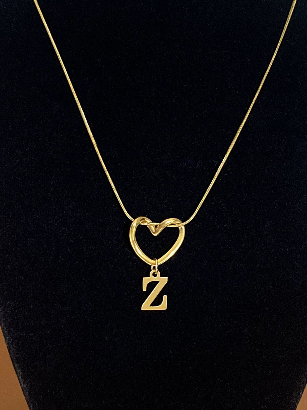 Alphabet Heart Pendant Necklace – product view 31