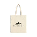 Mountain Icon Peace Beyond Thought Logo Tote Bag | Canvas Eco Shopper