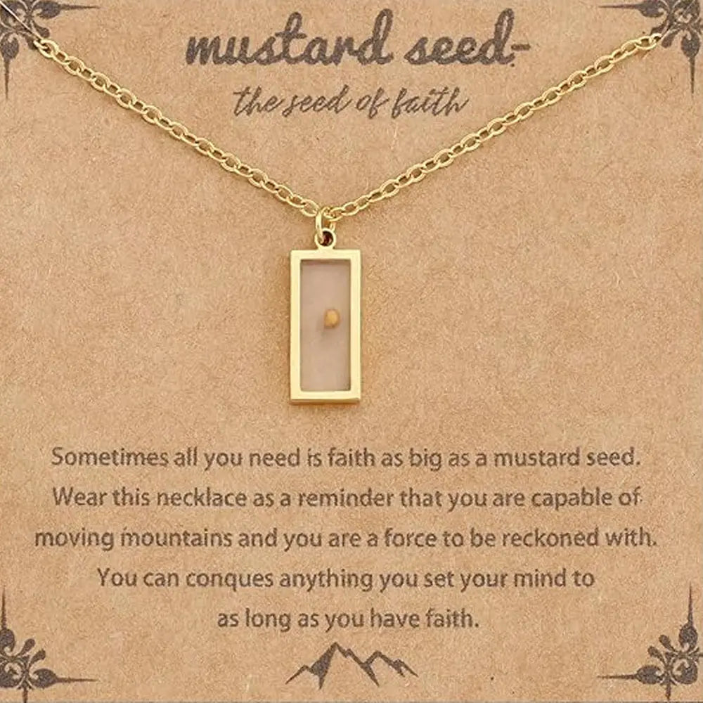Oval Inspirational Necklace – product view 1