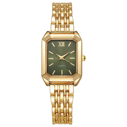 Women's Square Quartz Watch Stainless Steel Band – product view 2