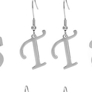 Personalized Initial Letter Earrings – product view 50