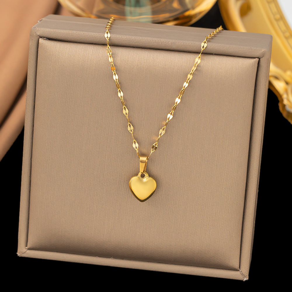 Women's Titanium Steel Heart Necklace – product view 51