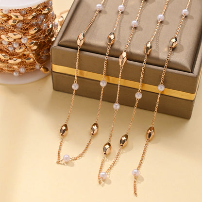 Imitation Pearl Chain Necklace – product view 22