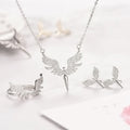 Angel Wing Three-Piece Jewelry Set