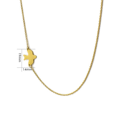 Peace Dove Collarbone Chain – product view 2