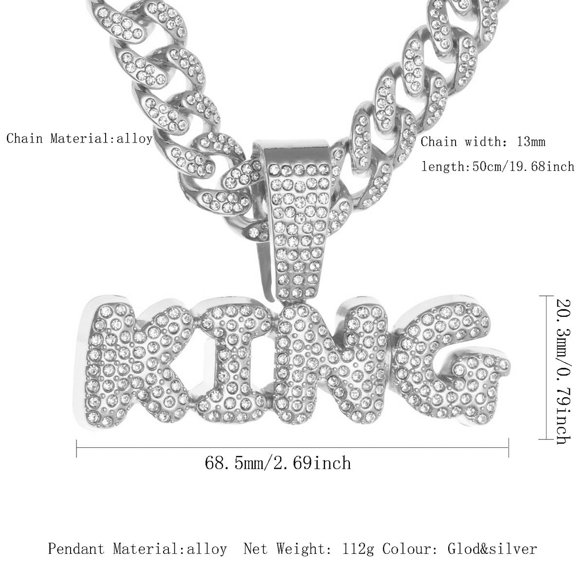 Cuban Chain Necklace Pendant – product view 57