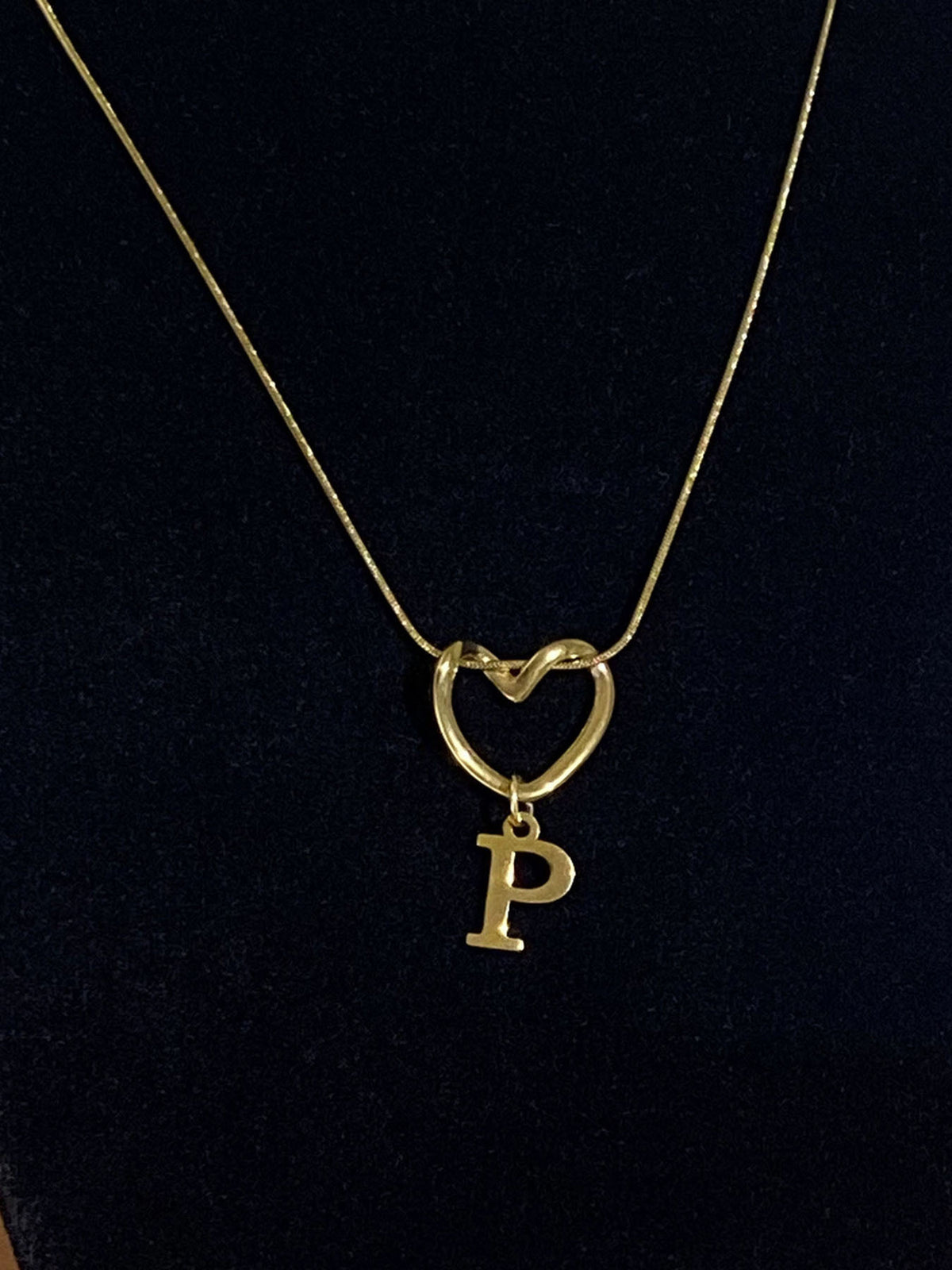 Alphabet Heart Pendant Necklace – product view 21