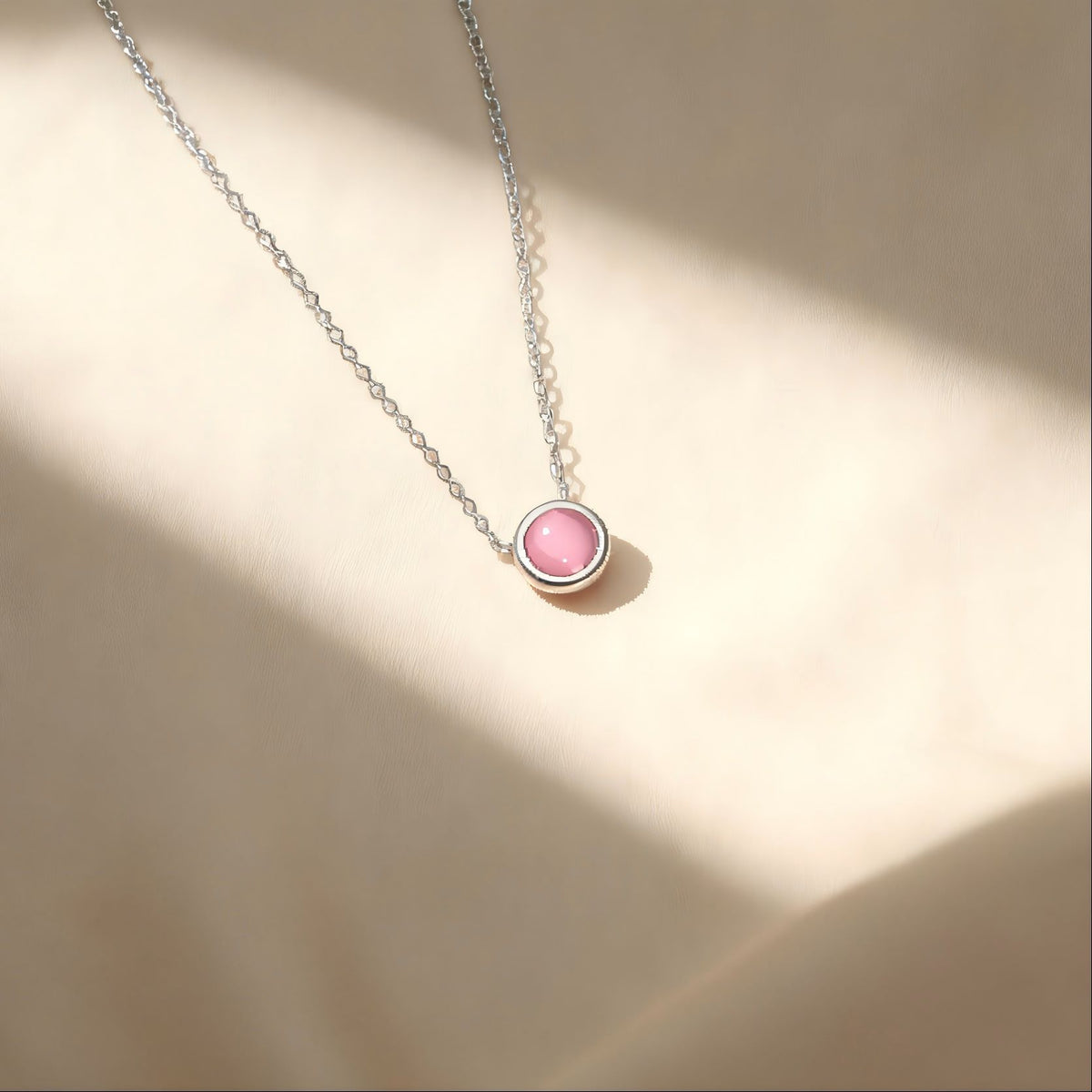 Round Cat Eye Necklace – product view 11